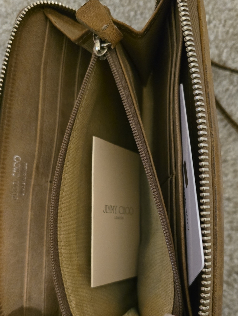 Jimmy Choo Brown Star-Studded Leather Wristlet Wallet - Picture 12 of 12